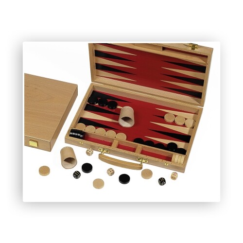 Backgammon legno naturale - legno,