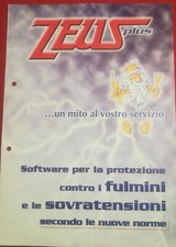 ZEUS PLUS VECCHIO OPUSCOLO DI SOFTWARE PER LA PROTEZIONE CONTRO I FULMINI - 2006