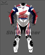 TUTA MOTO HONDA HRC PELLE