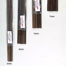 Strisce in legno massello di noce 0,3x5x500mm modello plancia - Confezione da 20 pz