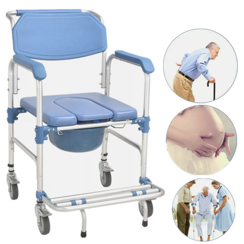 Sedia comò doccia con ruote - sedia,