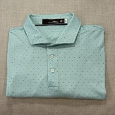 Polo RLX Uomo XL Manica Corta Performance Elasticizzata Golf Polo Aqua Geo Verde DAC