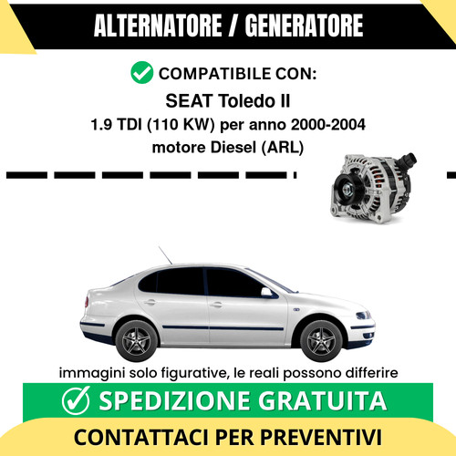 Alternatore seat toledo 9 - alternatore, ii