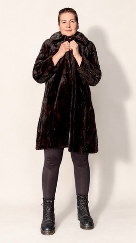 Cappotto altalena visone