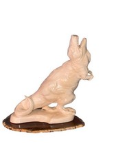 Bella scultura dinosauro artista ucraino in osso con certificato