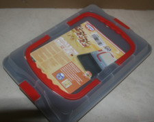 Teglia rostiera rettangolare antiaderente con coperchio trasporto Acciaio