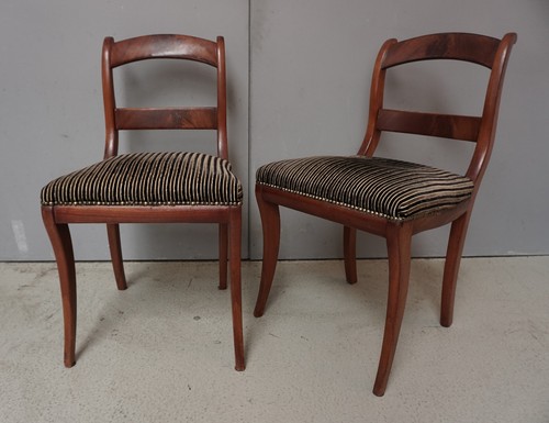 Coppia sedie biedermeier - coppia,