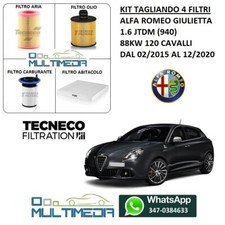 KIT TAGLIANDO 4 FILTRI ALFA