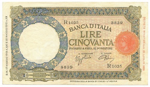 Lire capranesi lupa - 50,