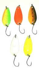 5 ondulanti 5g micro spoon trout area game cucchiaini artificiali pesca trota tp