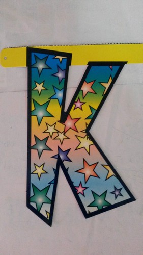 Lettera festone carta - "k",