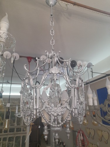 Lampadario artigianale con - lampadario,