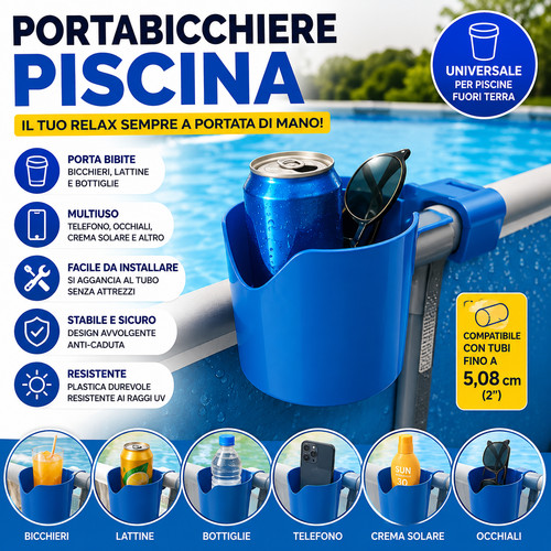 Portabicchiere piscina - portabicchiere,