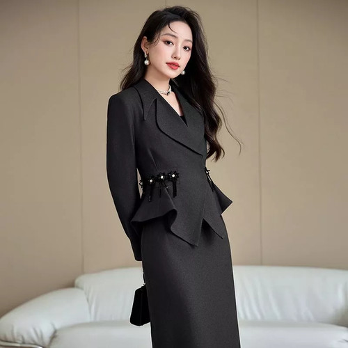 Tailleur donna nero elegante - tailleur,