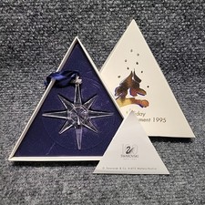 Decorazione natalizia Swarovski vintage 1995 194700 stella fiocco di neve completo perfetto ottime condizioni