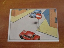 Figurina Auto e Moto DIVIETO DI ACCESSO N.323 Ed. EDIS 1968 originale