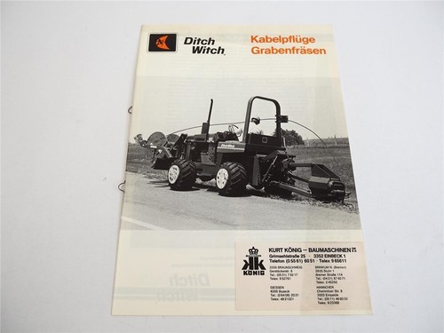 Brochure ditch witch 350 - ditch,