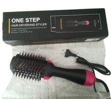 One Step 1000W Spazzola Asciugacapelli - Nera/Rosa