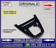 PLASTICA TUNNEL CENTRALE zona cuffia pomello LANCIA Y YPSILON 3 mod. 312 846