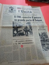 L'UNITA'  8-2-1968 FNL GUERRA VIETNAM COREA OLP PALESTINA STRAGE LADISPOLI NONES