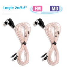 2pcs FM Antenna 75 Ohm F Type