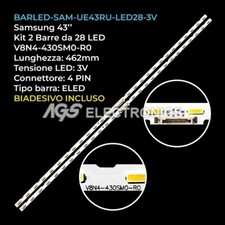 KIT 2 BARRE STRIP 28 LED TV
