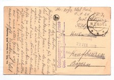 Cartolina Gruppo Geologi 4 Esercito Consultorio Geologico Posta da Campo Timbro 1918