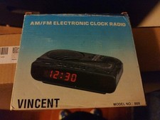 Radio Sveglia Vintage Vincent Anni 80 Funzionante