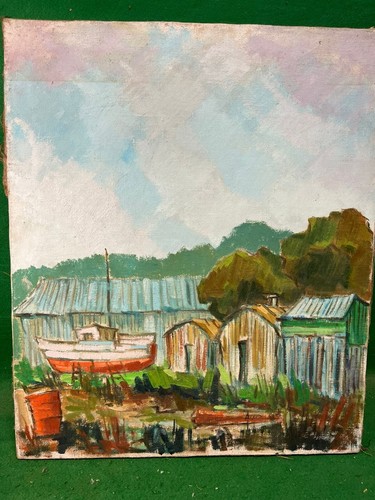 Dipinto olio accomasso - di,