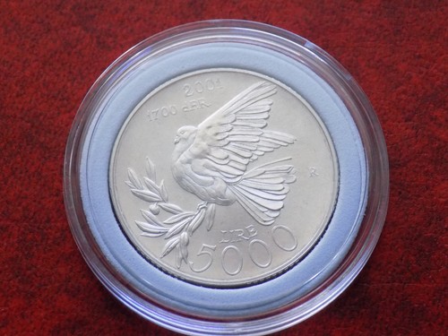 San marino 5000 lire 2001 - 2001, pace