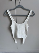 Top corsetto Zara avorio a