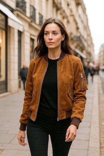 Giubbotto bomber donna pelle
