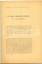 1926 Cesare FOLIGNO Un poema