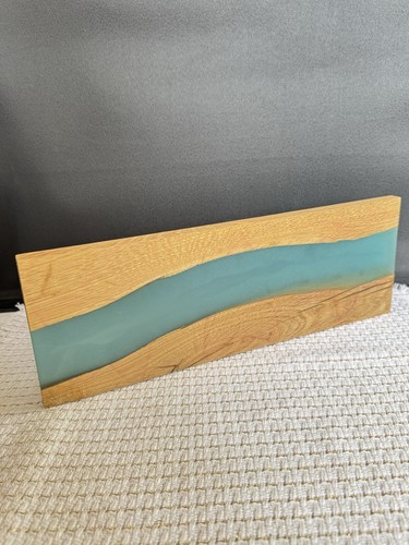 Tagliere legno turchese - , resina