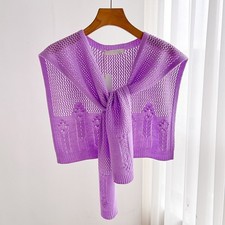 Stola Donna Uncinetto Maglia
