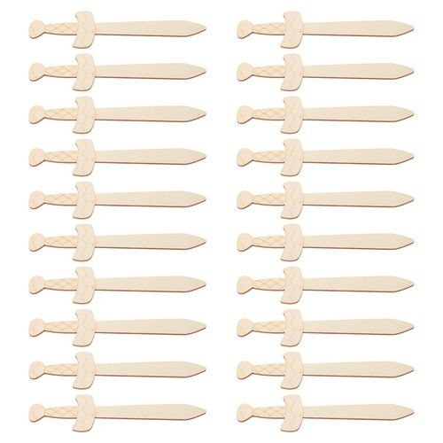 Pezzi spade pirati legno - 20, in