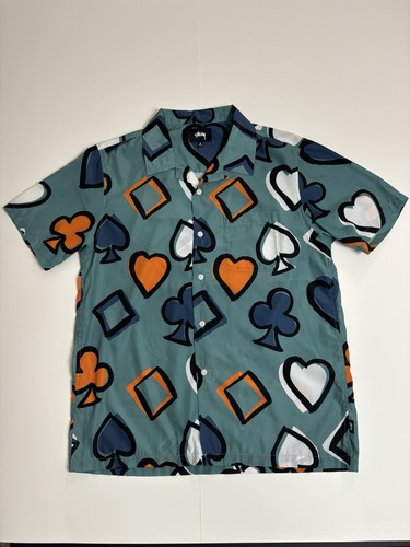 Stussy card suits camicia uomo - card,