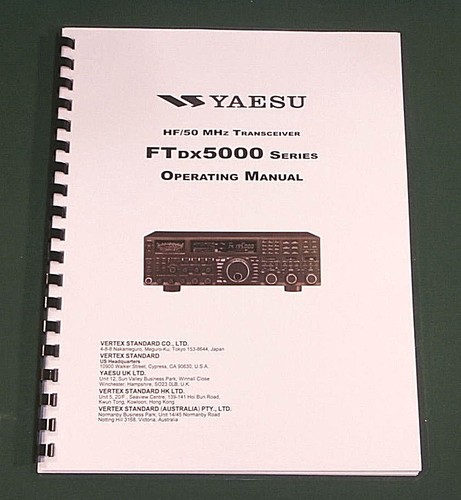 Yaesu ftdx 5000 manuale - yaesu,
