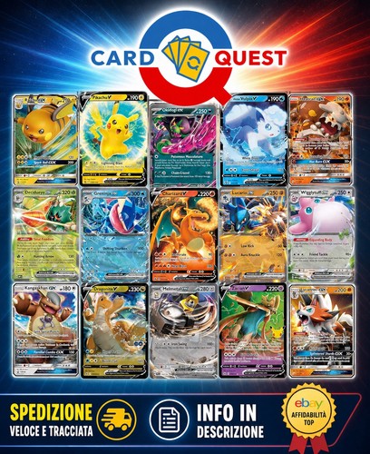 Lotto 100 carte - carte, pokÉmon