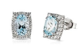 Orecchini oro bianco 18kt - bianco,