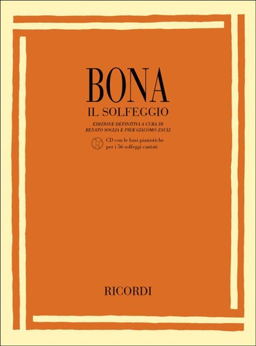 Bona solfeggio con cd - il,