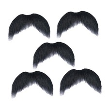 5 pezzi di baffi finti autoadesivi realistici per festival uomini donne