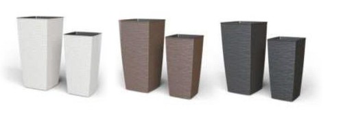 Vaso aurora quadro 35x35x68h - quadro,