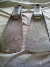 coppia pinne da sub vintage da