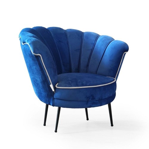Poltrona orel velluto blue - in,