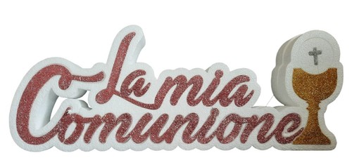 Scritta prima comunione - scritta,