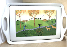 GRANDE VASSOIO VILLEROY E BOCH, CON DISEGNO NAIF/LAPLAU IN MELAMINA CM 48 X 29