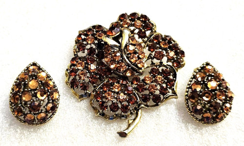 Orecchini spilla clip strass - spilla,