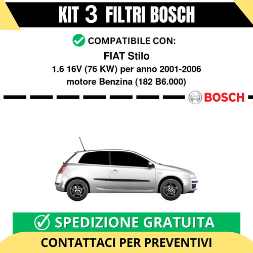 Kit bosch filtri tagliando - bosch, 3