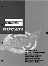 MANUALE OFFICINA REVISIONE RIPARAZIONE PDF DUCATI MONSTER M900 DESMODUE (1993)